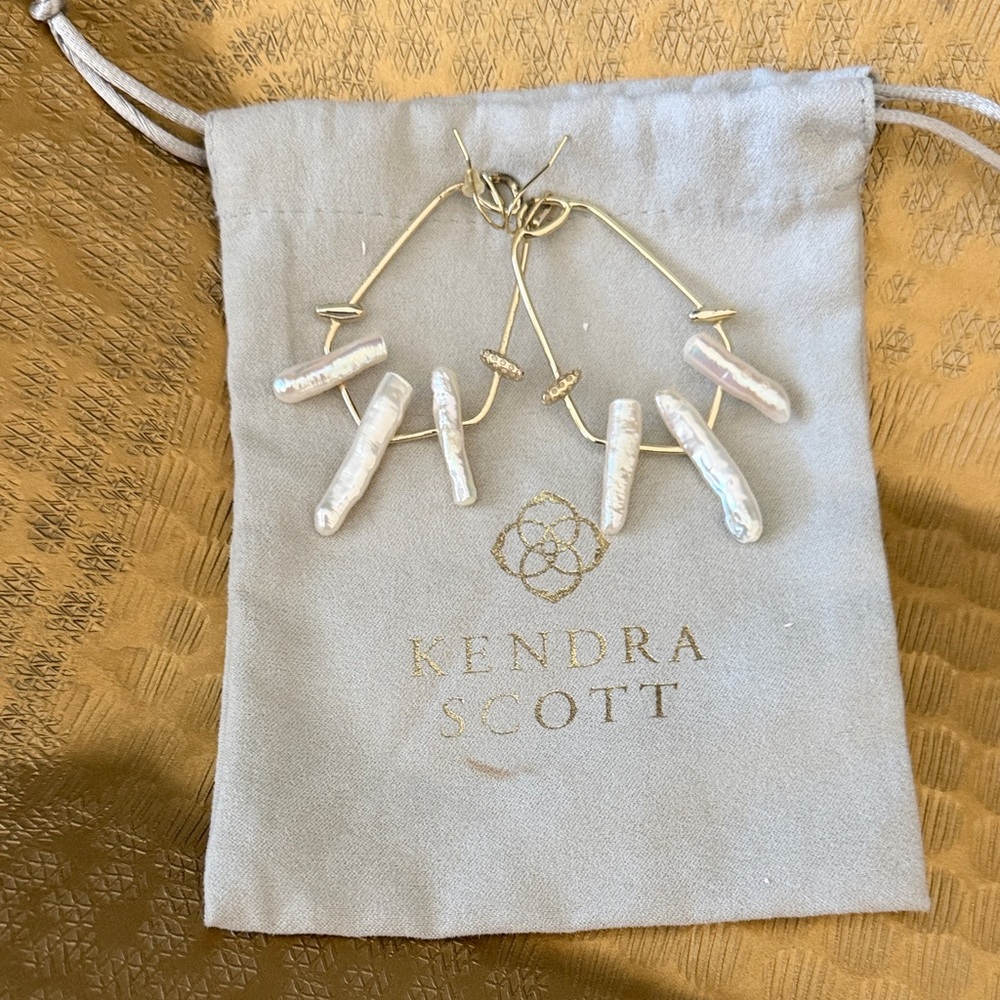 Kendra Scott Gold and Iridescent Earrings